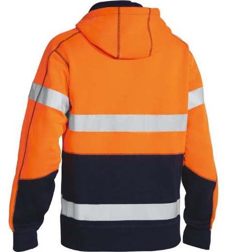 Picture of Bisley, Taped Hi Vis Fleece Hoodie